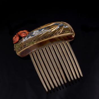 Masriera Art Nouveau hair comb by Masriera Hermanos