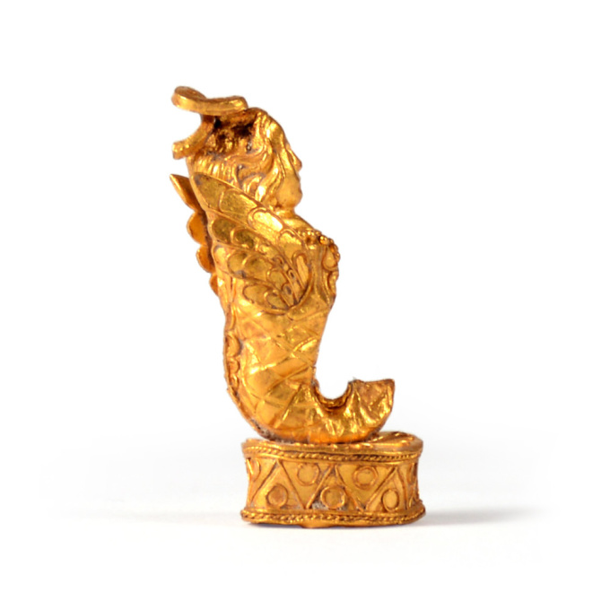  Gold pendant with siren figurine, Hellenistic by Unknown Artist