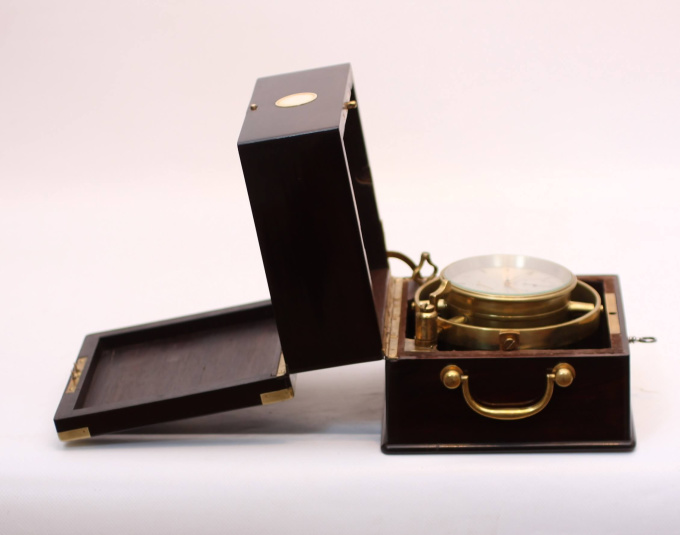 A French rosewood chronometer by Onésime Dumas, circa 1855. by Onésime Dumas