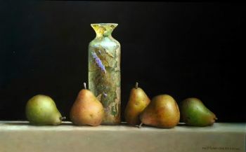 Romeins glas met peren by Martie van der Velden