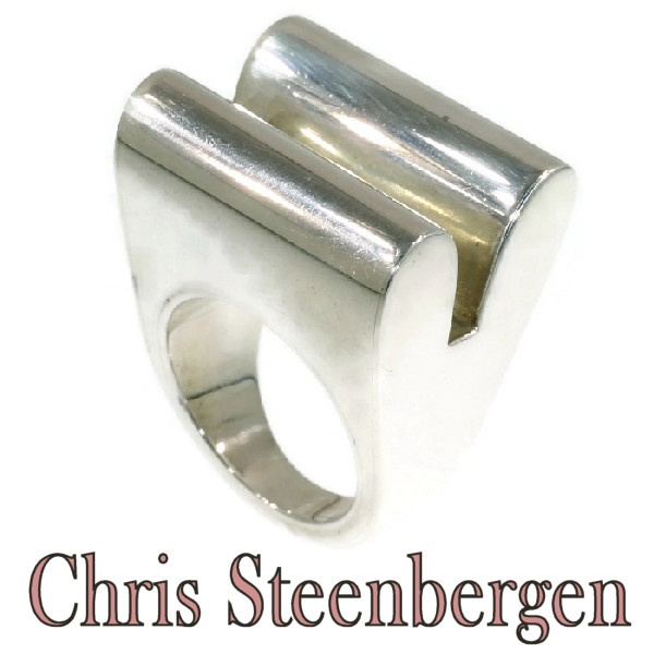 Artist Jewelry Chris Steenbergen silver ring by Chris Steenbergen