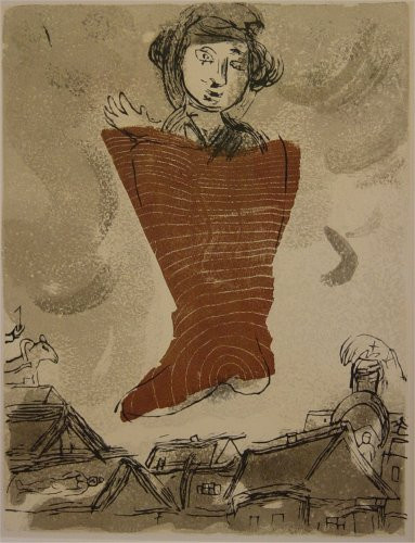 Comme un Barbare ("Les Poemes") by Marc Chagall