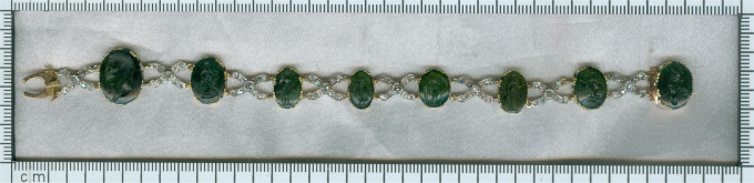18th Century Diamond Bracelet with 2000-year-old Intaglios by Unknown Artist