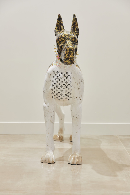 LV Danish Dog White by Ghost Art