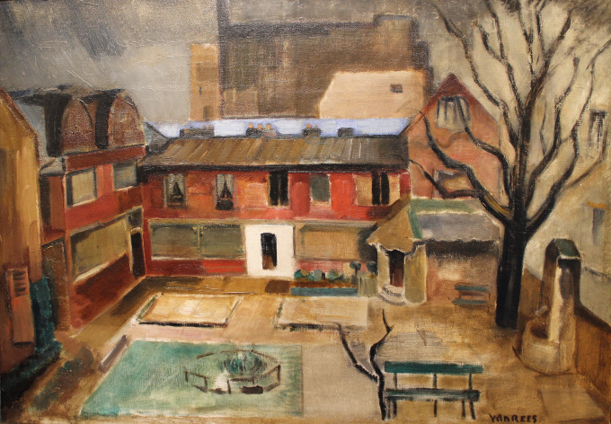 Het atelier van de kunstenaar in Parijs (1918) by Otto van Rees