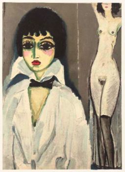 Marcelle Leoni with nude by Kees van Dongen