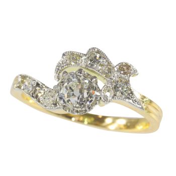 Vintage Belle Epoque diamond engagement ring by Unknown artist