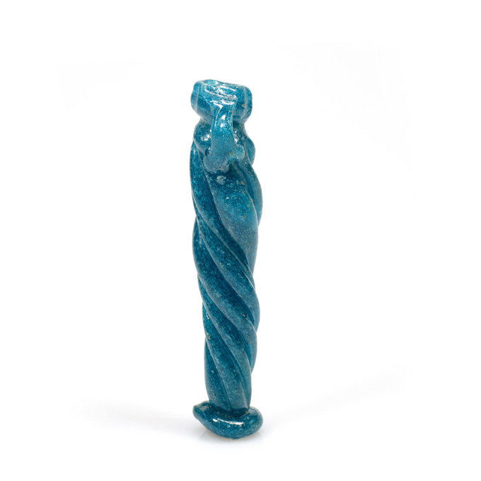 A Late Roman turquoise glass rod-formed balsamarium, 4th-5th century AD by Onbekende Kunstenaar