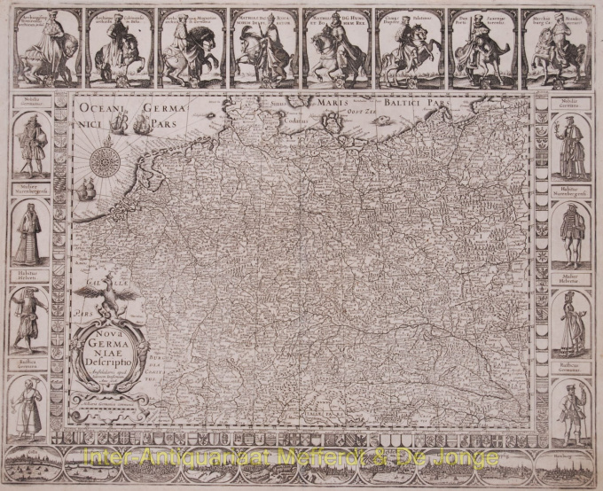 Antique Germany map  by Johannes Janssonius