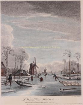 Dutch winter landscape  by Hendrik Jacobsz Dubbels