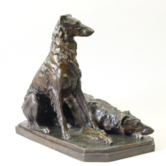 Barzoi "Chick & Wick" by Villeroy by Susse Frères Foundry