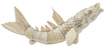 A Japanese ivory okimono of a dragonfish by Unknown Artist