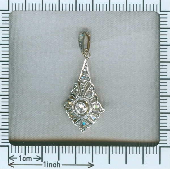 Diamond Art Deco pendant by Unknown Artist