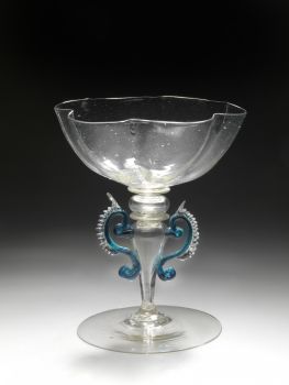 Winged Venetian Goblet by Artiste Inconnu