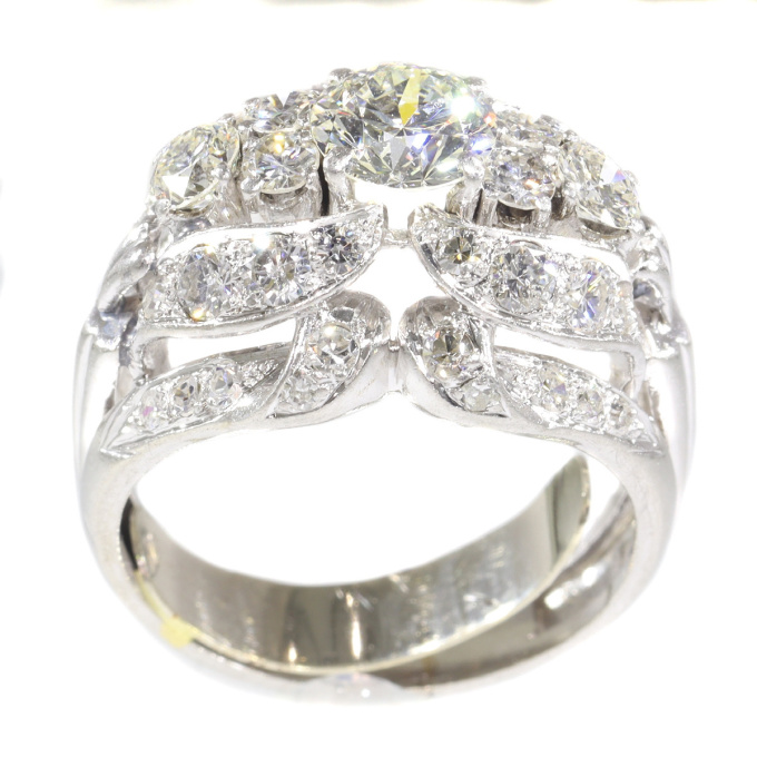 Vintage Fifties diamond cocktail ring by Artista Desconocido