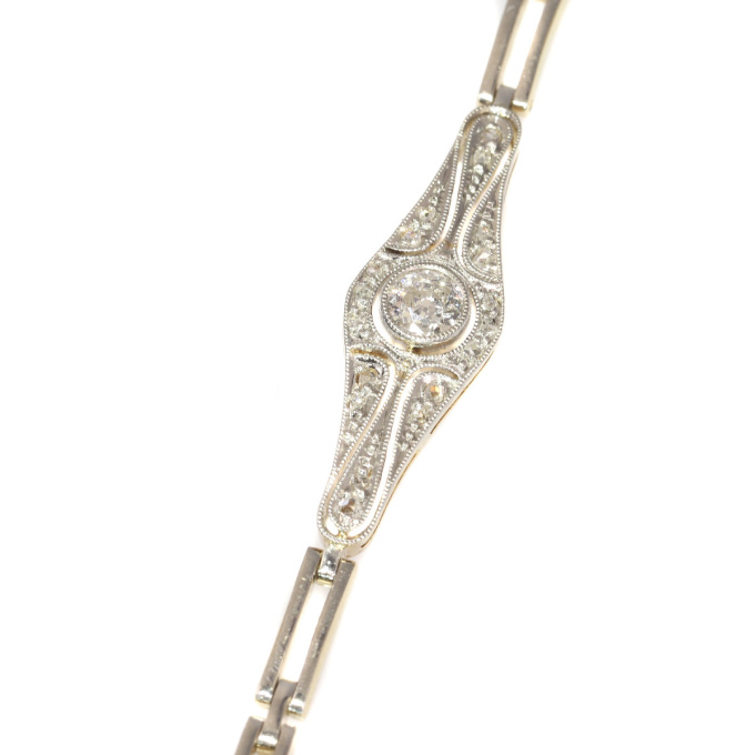 Vintage Art Deco - Belle Epoque diamond bracelet by Artista Desconocido
