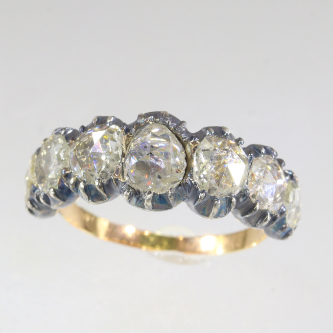 Late Georgian early Victorian rose cut diamond ring by Artista Desconocido