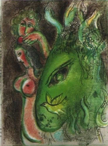 Paradis (A L'Ane) by Marc Chagall