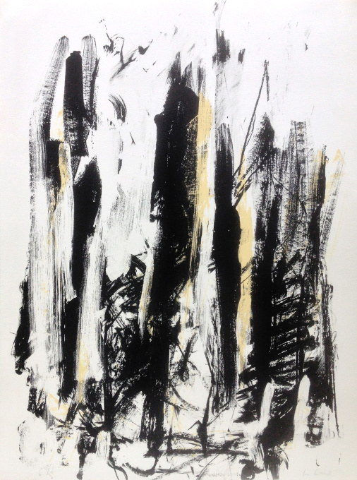 Composition Jaune/Noir: Trees by Joan Mitchell