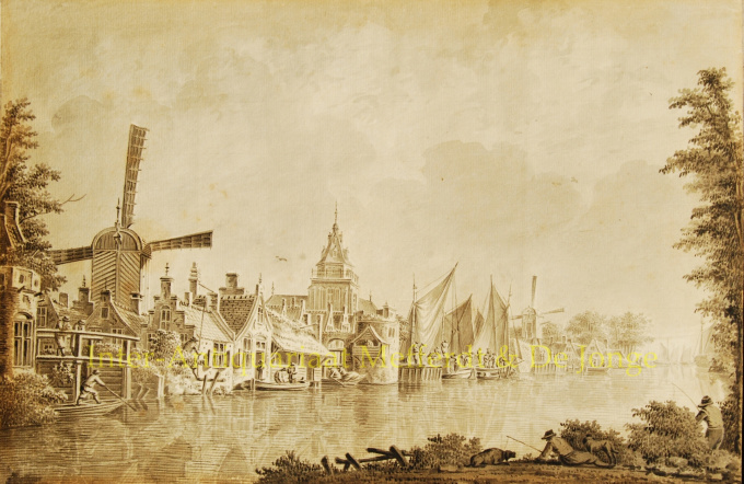 Aan de Oude Rijn  by Dirk Verrijk