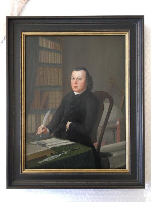 Portret van een Heer in zijn Bibliotheek by Maas van Altena