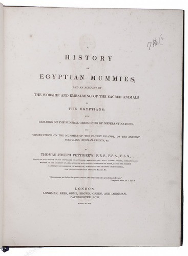 The historic cornerstone of the study of mummification in English by Various artists