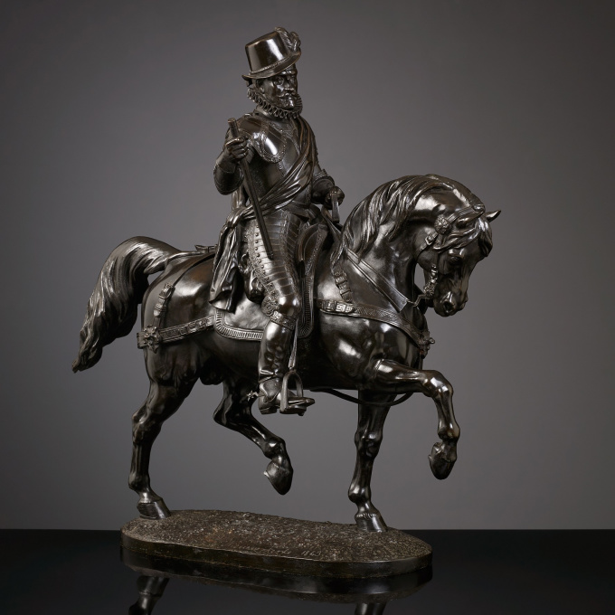 Equestrian Statue of William the Taciturn by Émile de Nieuwerkerke