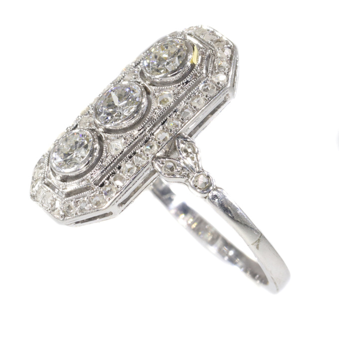Vintage Art Deco diamond engagement ring by Onbekende Kunstenaar