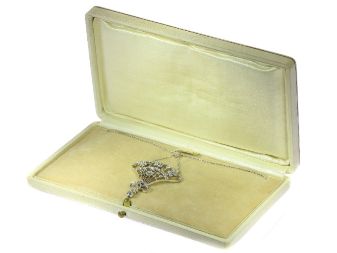 Belle Epoque diamond pendant most probably Austrian Hungarian by Artista Sconosciuto