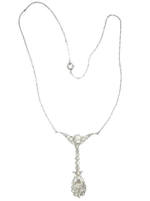 Belle Epoque diamond pendant by Dutch supplier to the court by Unknown Artist