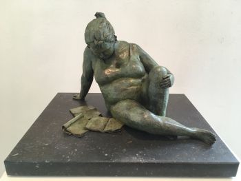 Les mots croises - Bronze Sculpture - In Stock by Véronique Clamot