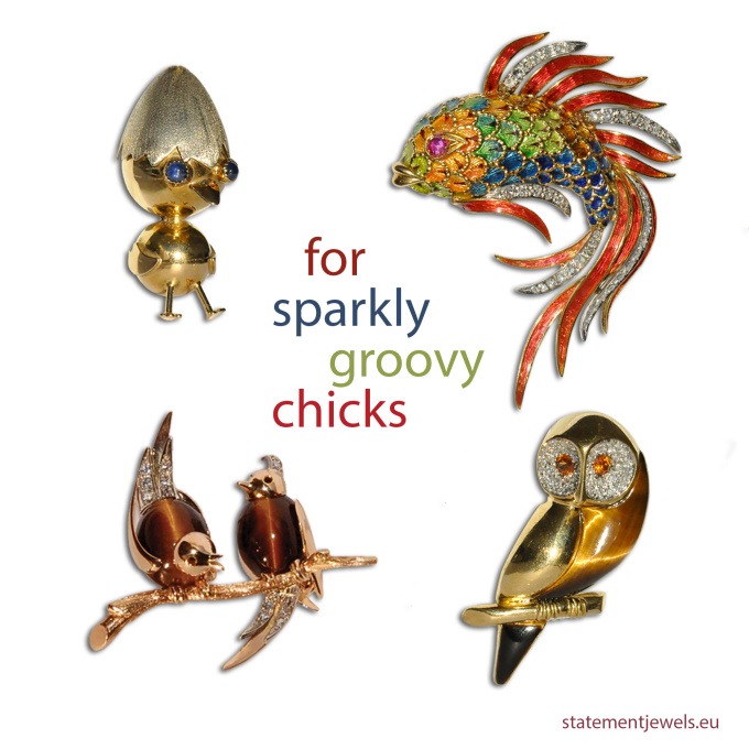 Sparkly groovy chicks by Artista Desconhecido