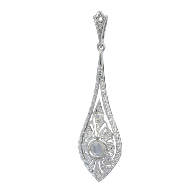 Vintage 1920's Belle Epoque / Art Deco diamond pendant by Unbekannter Künstler