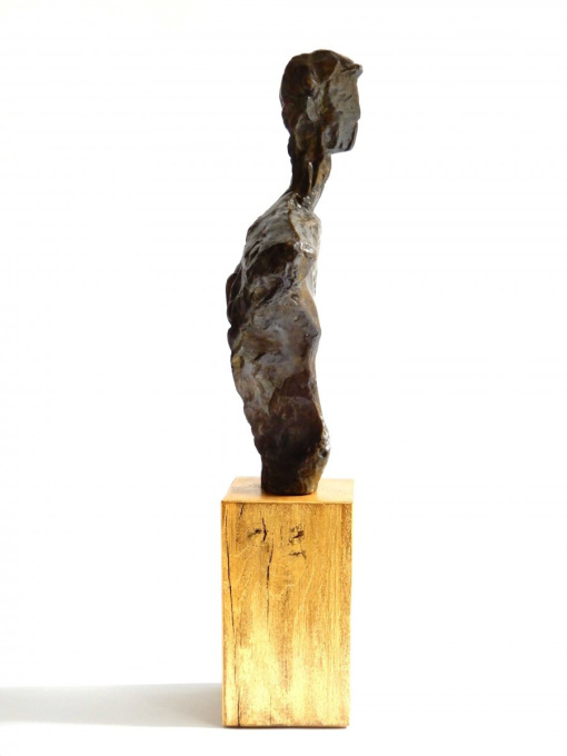 Buste cubiste de l'homme moderne by Léon Indenbaum