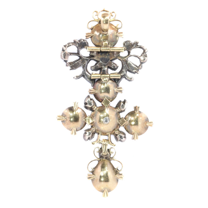 High quality Baroque diamond cross by Unbekannter Künstler