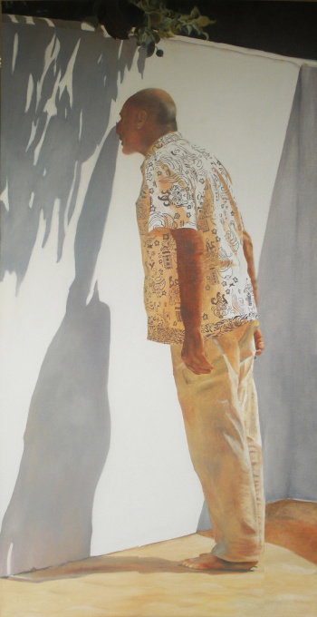 34. The shadow of my Nose - 100x200cm. by Paul Kenens