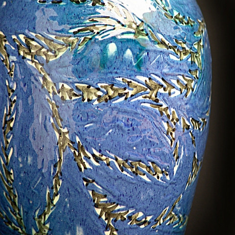Blue vase  by Max Laeuger