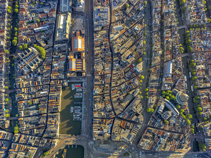 Beurs van Berlage - Amsterdam Aerials by Jeffrey Milstein