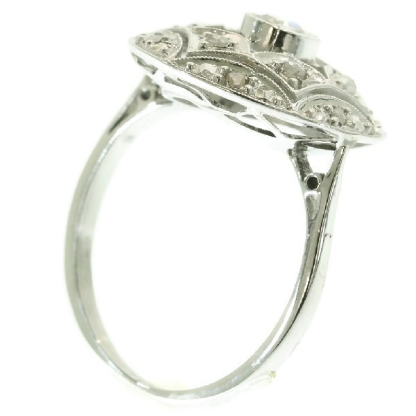 Sparkling vintage Art Deco diamond engagement ring by Artiste Inconnu