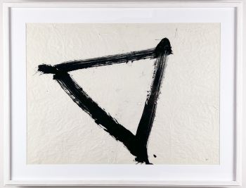 “Composition” – tempera on paper, original frame by Rune Hagberg