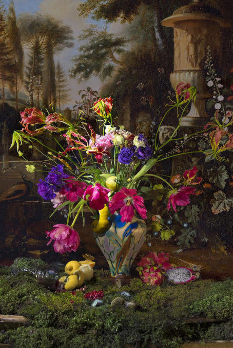 Still life with Butterfly by Hans Withoos