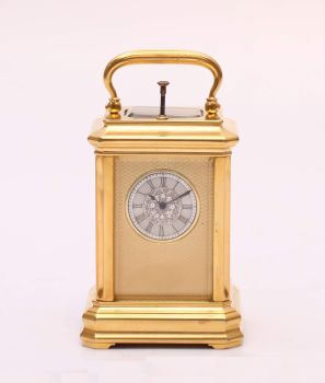 A miniature Swiss carriage timepiece with repetition, circa 1860 by Unknown Artist