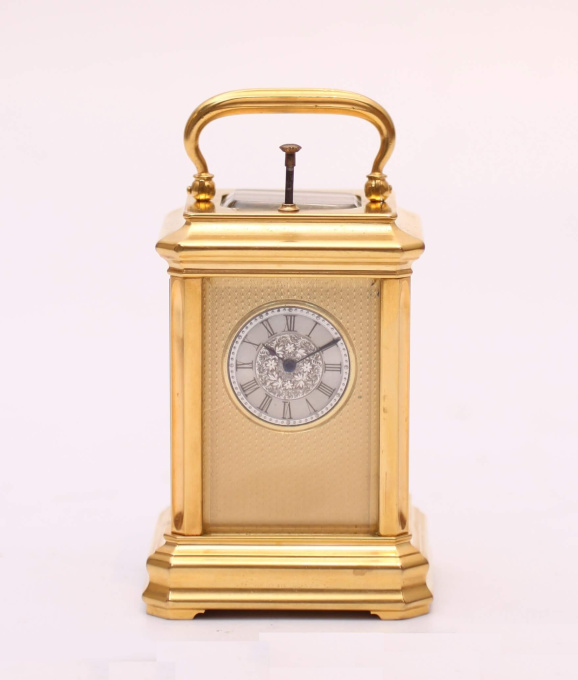 A miniature Swiss carriage timepiece with repetition, circa 1860 by Onbekende Kunstenaar