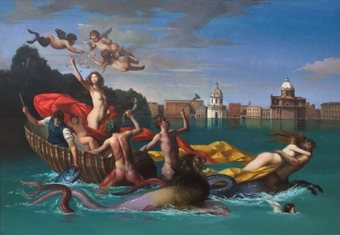 Il Trionfo de Galatea - Oil on Canvas - In Stock by Giovanni Tommasi Ferroni