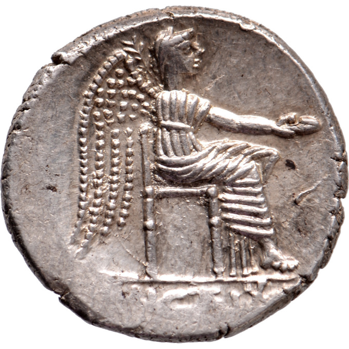  AR Denarius M. Porcius Cato 89 BC by Unknown Artist