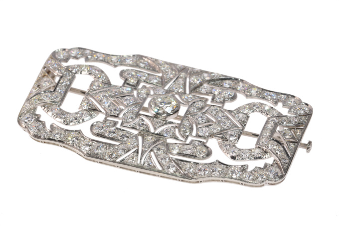 Glamour Revisited: The 1950s Art Deco Diamond Brooch by Unknown artist
