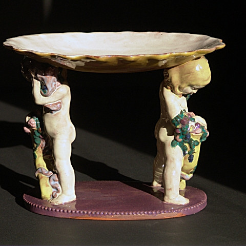 Ceramic with human figures by Michael Powolny