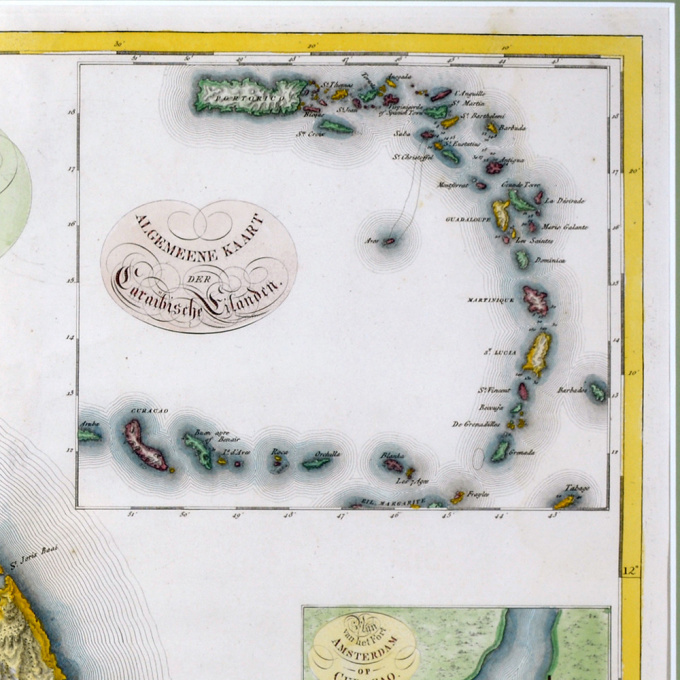 Curaçao map - C. van Baarsel en zoon by W.C van Baarsel