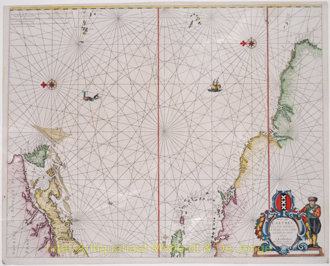 Americas, Caribbean sea chart  by 
