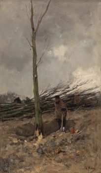 Lumberjack by Anton Mauve